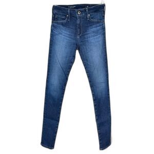 AG Adriano Goldschmied Farrah Skinny Jeans W/ 26R Blue High Rise LN